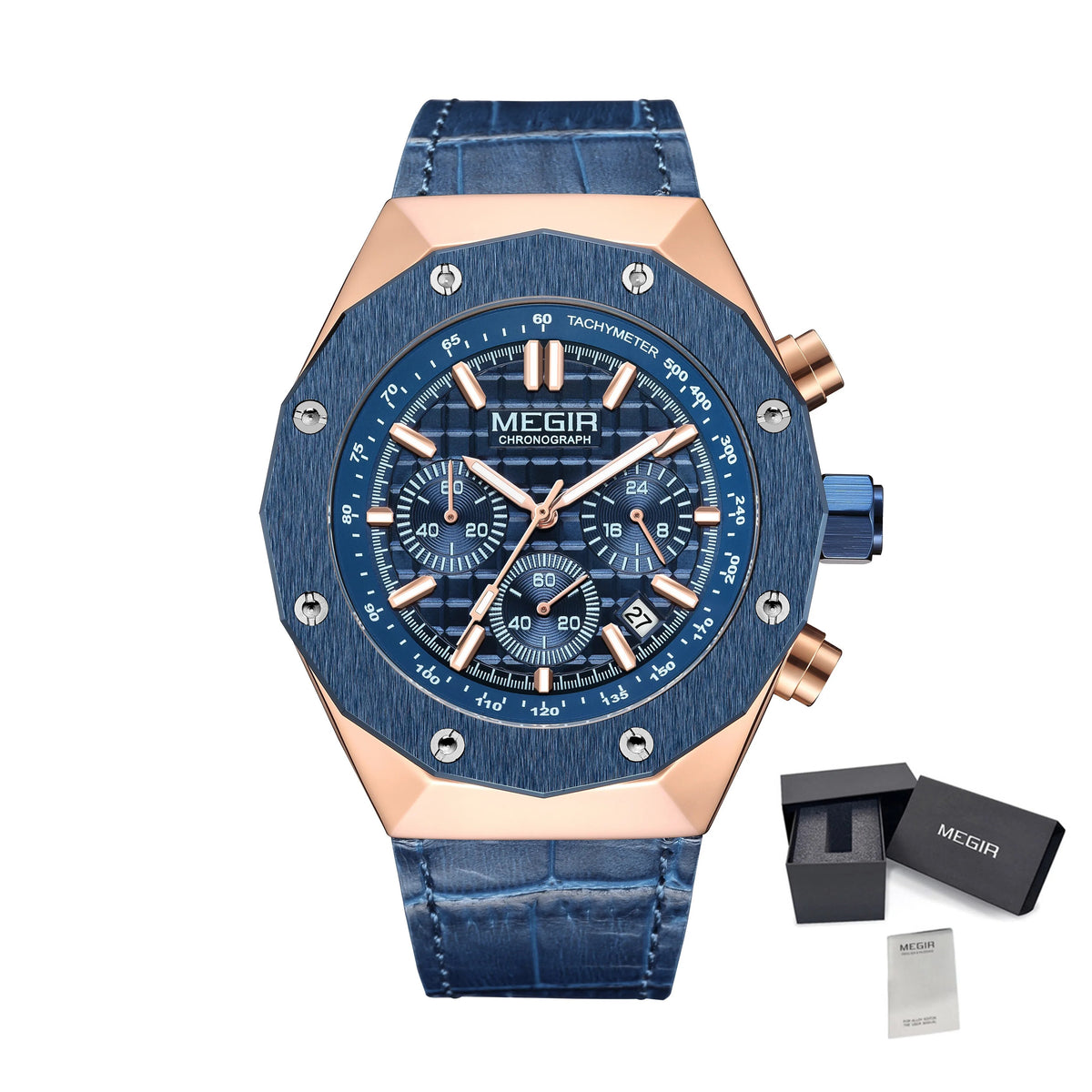 MEGIR Relogio Masculino Luxury Business Men Watches Fashion Military Watch Date Luminous Casual Quartz Wristwatch Man Clock 2213