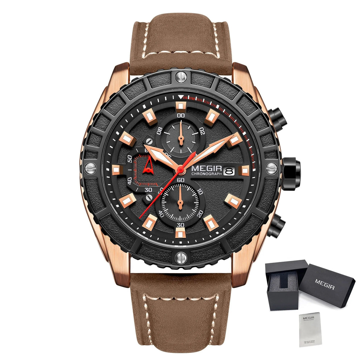 MEGIR Fashion Men's Sport Watches Waterproof Luminous Man Quartz Military Wristwatch Clock Gift for Men Relogio Masculino 2119