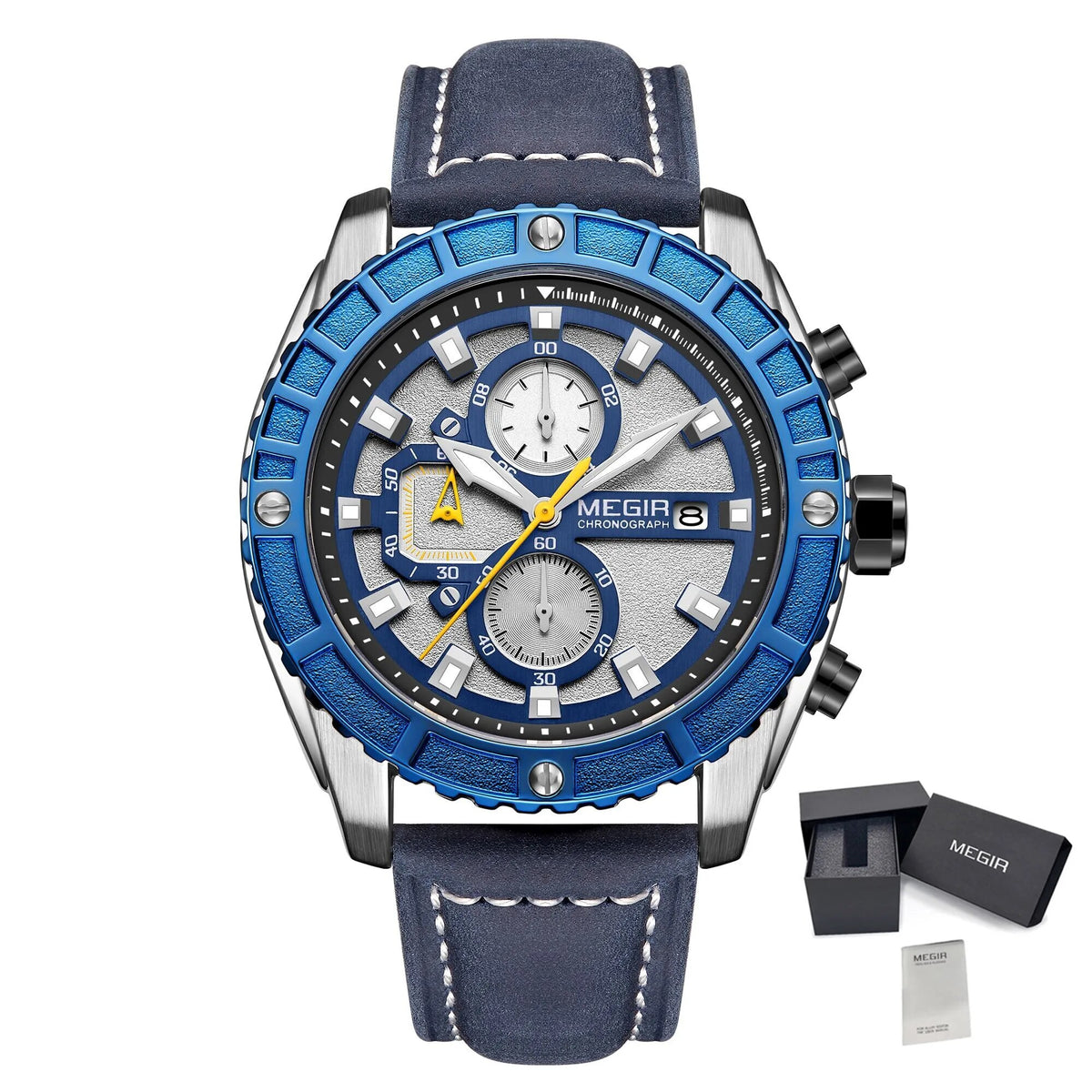 MEGIR Fashion Men's Sport Watches Waterproof Luminous Man Quartz Military Wristwatch Clock Gift for Men Relogio Masculino 2119