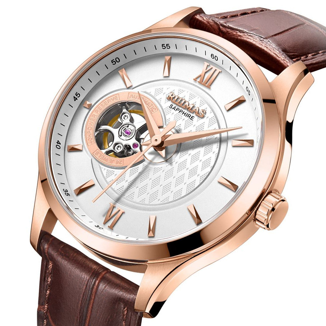 RUIMAS Business Men Watch Luxury Fashion Automatic Mechanical Watches for Men Waterproof Male Wristwatch Relogio Masculino 6754