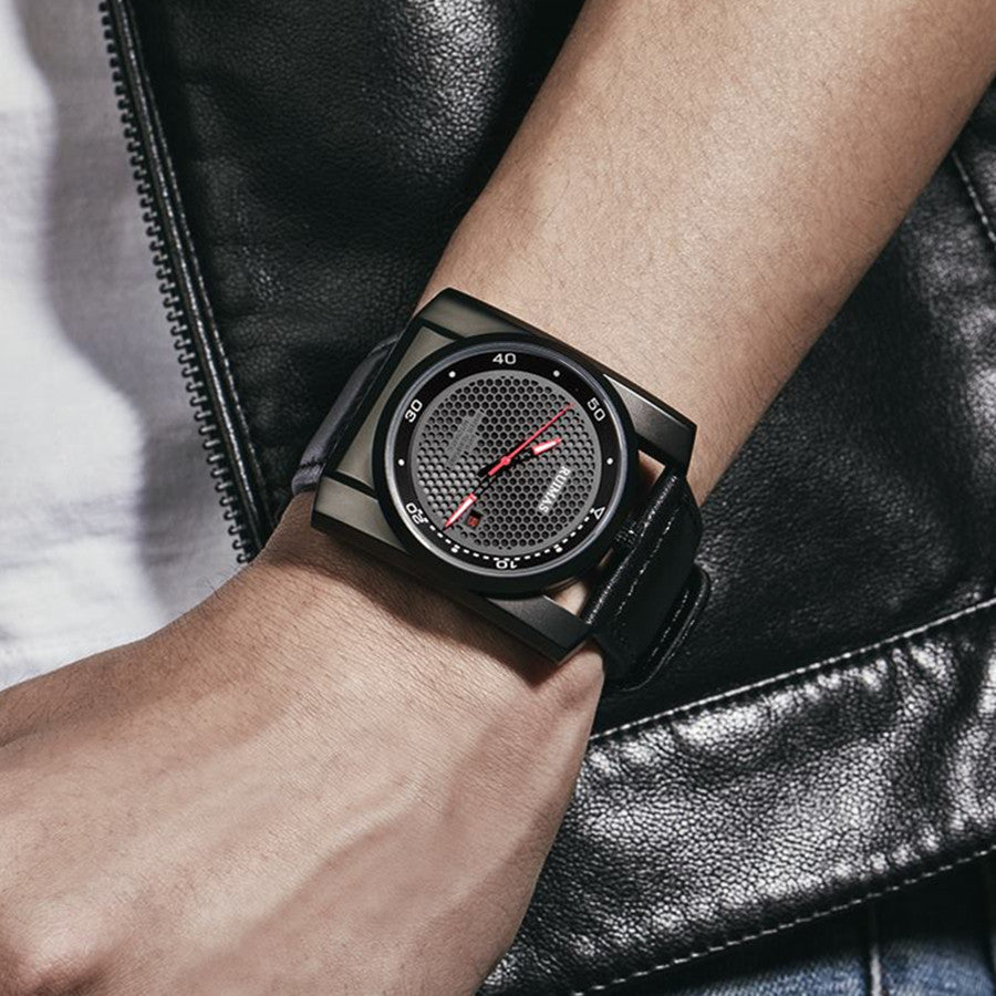 RUIMAS Luxury Men Watches Automatic Mechanical Wrist Watch for Mens Fashion Leather Business Casual Clock Montre Homme 6775