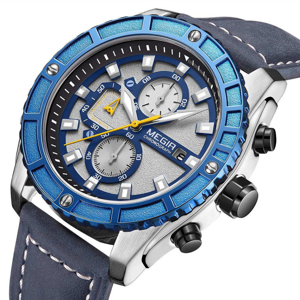 MEGIR Fashion Men's Sport Watches Waterproof Luminous Man Quartz Military Wristwatch Clock Gift for Men Relogio Masculino 2119