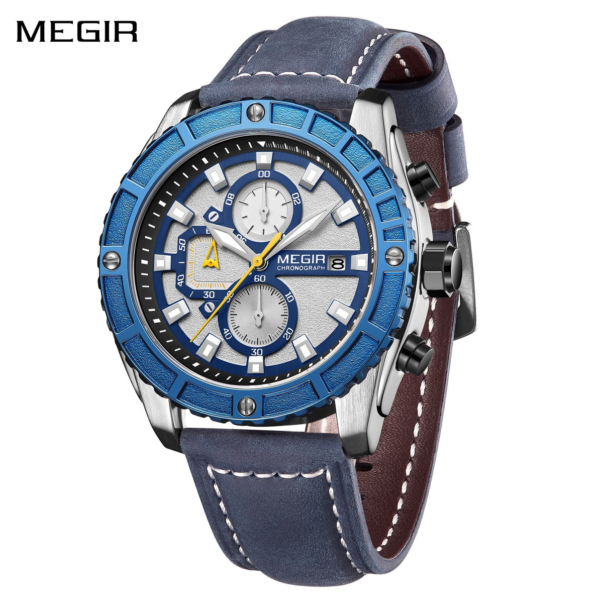 MEGIR Fashion Men's Sport Watches Waterproof Luminous Man Quartz Military Wristwatch Clock Gift for Men Relogio Masculino 2119