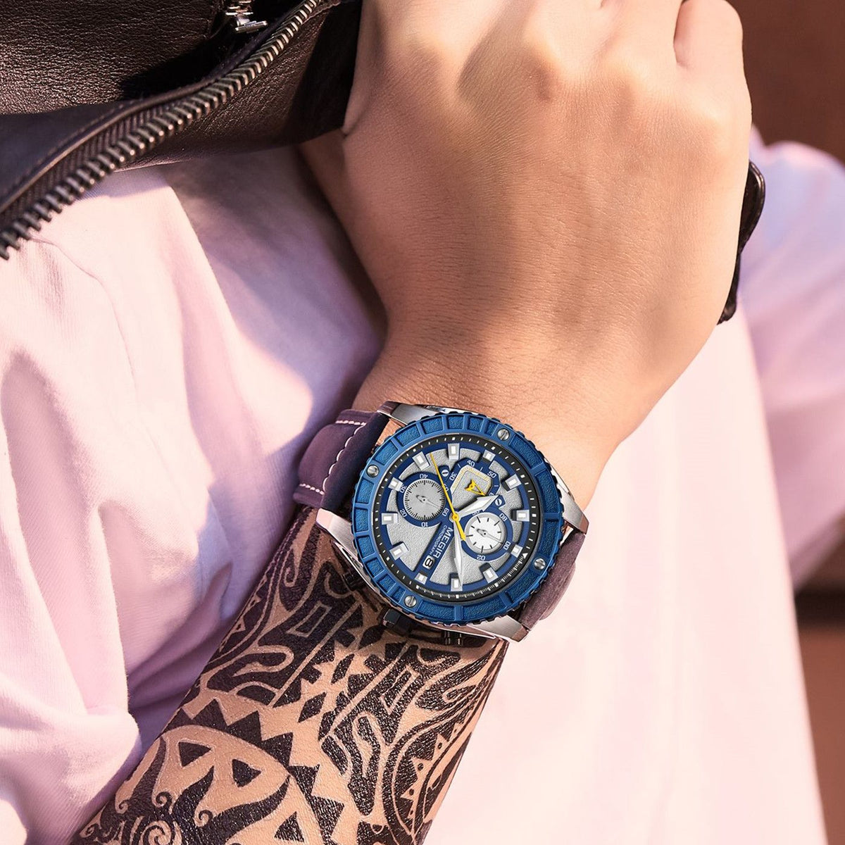 MEGIR Fashion Men's Sport Watches Waterproof Luminous Man Quartz Military Wristwatch Clock Gift for Men Relogio Masculino 2119