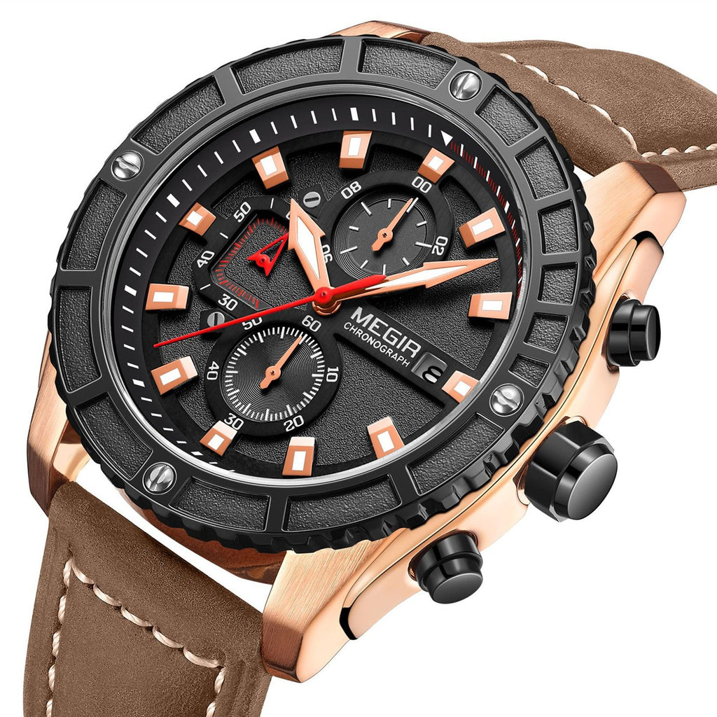 MEGIR Fashion Men's Sport Watches Waterproof Luminous Man Quartz Military Wristwatch Clock Gift for Men Relogio Masculino 2119