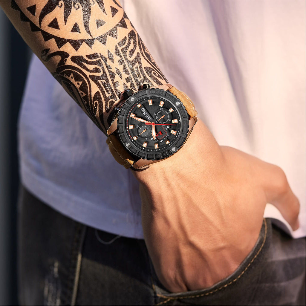 MEGIR Fashion Men's Sport Watches Waterproof Luminous Man Quartz Military Wristwatch Clock Gift for Men Relogio Masculino 2119