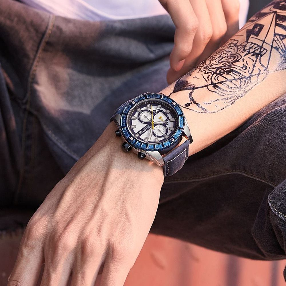 MEGIR Fashion Men's Sport Watches Waterproof Luminous Man Quartz Military Wristwatch Clock Gift for Men Relogio Masculino 2119