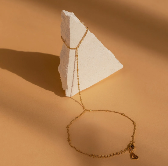 Minimalist Dainty Hand Chain Bracelet