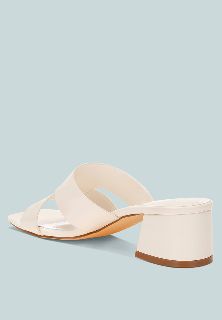 Shulva Block Heel Slip Ons
