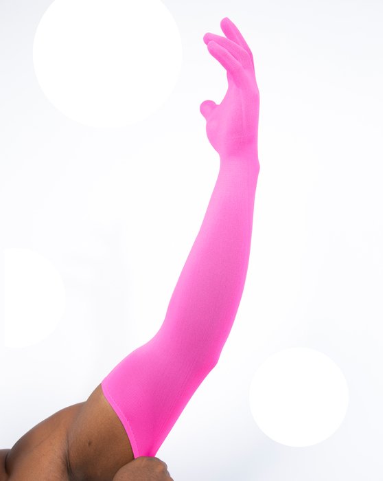 Neon Pink Armsocks Long Gloves – Arm Sleeves, Semi-Opaque 60D